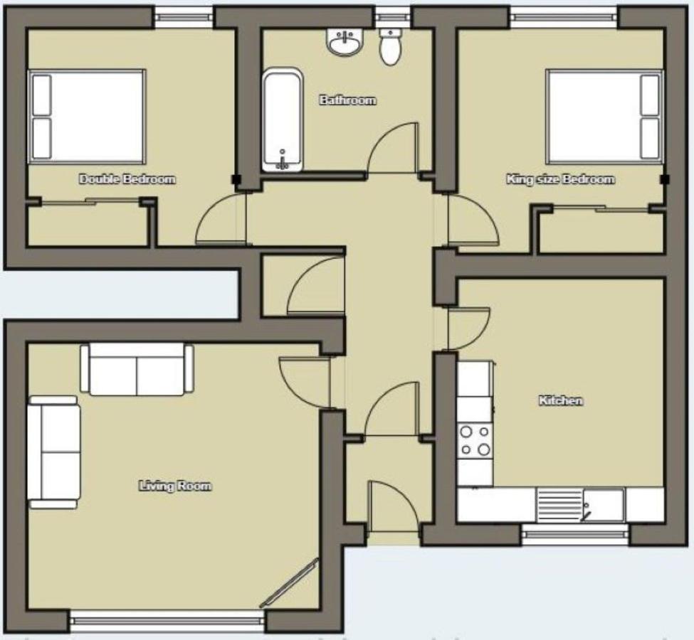 Hill View 2 Bedroom Free Parking Inverness Ngoại thất bức ảnh